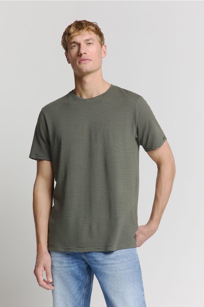 T SHIRT MET RONDE HALS 27340371 124 DARK STEEL